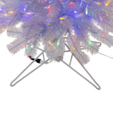 Kurt Adler 7-Foot Warm White LED Iridescent Slim Winchester Tree