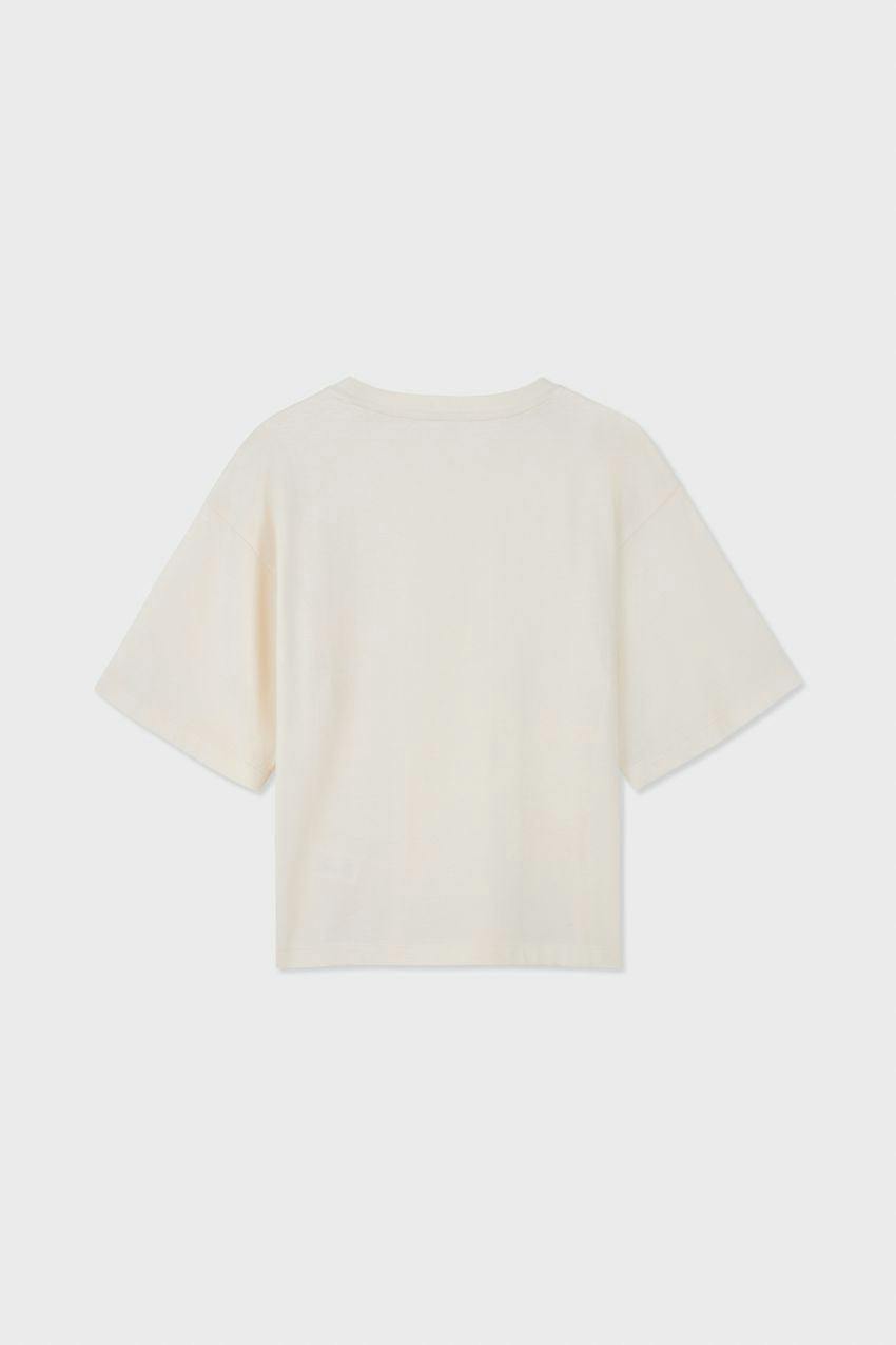 Relaxed Organic Cotton Trumpet Sleeve T-Shirt