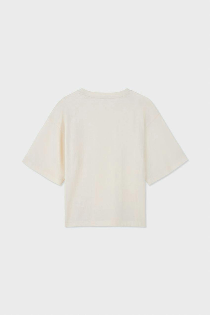 Relaxed Organic Cotton T-Shirt With SOW Sun Print