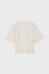 Relaxed Organic Cotton T-Shirt With SOW Sun Print