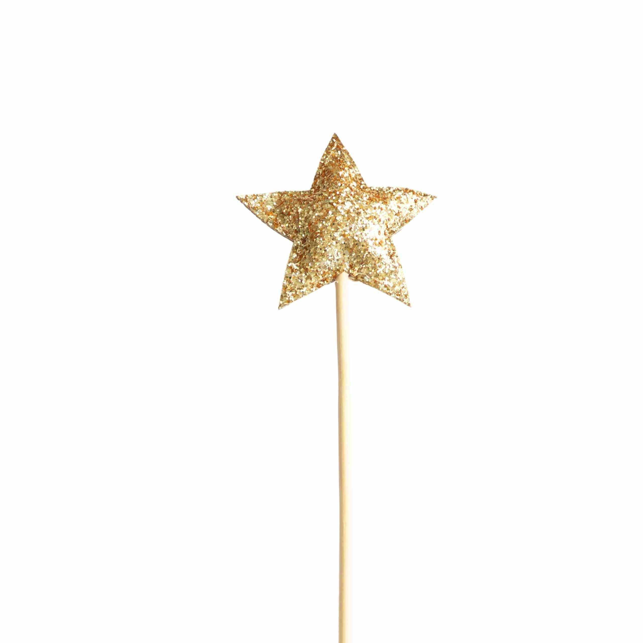 Golden Starlight Princess Crown & Wand Set - Pink & Gold