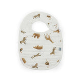 Organic Cotton Muslin Classic Bib 3 Pack - Animal Crackers