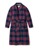 Kid's Brushed Twill Robe in Windsor Tartan