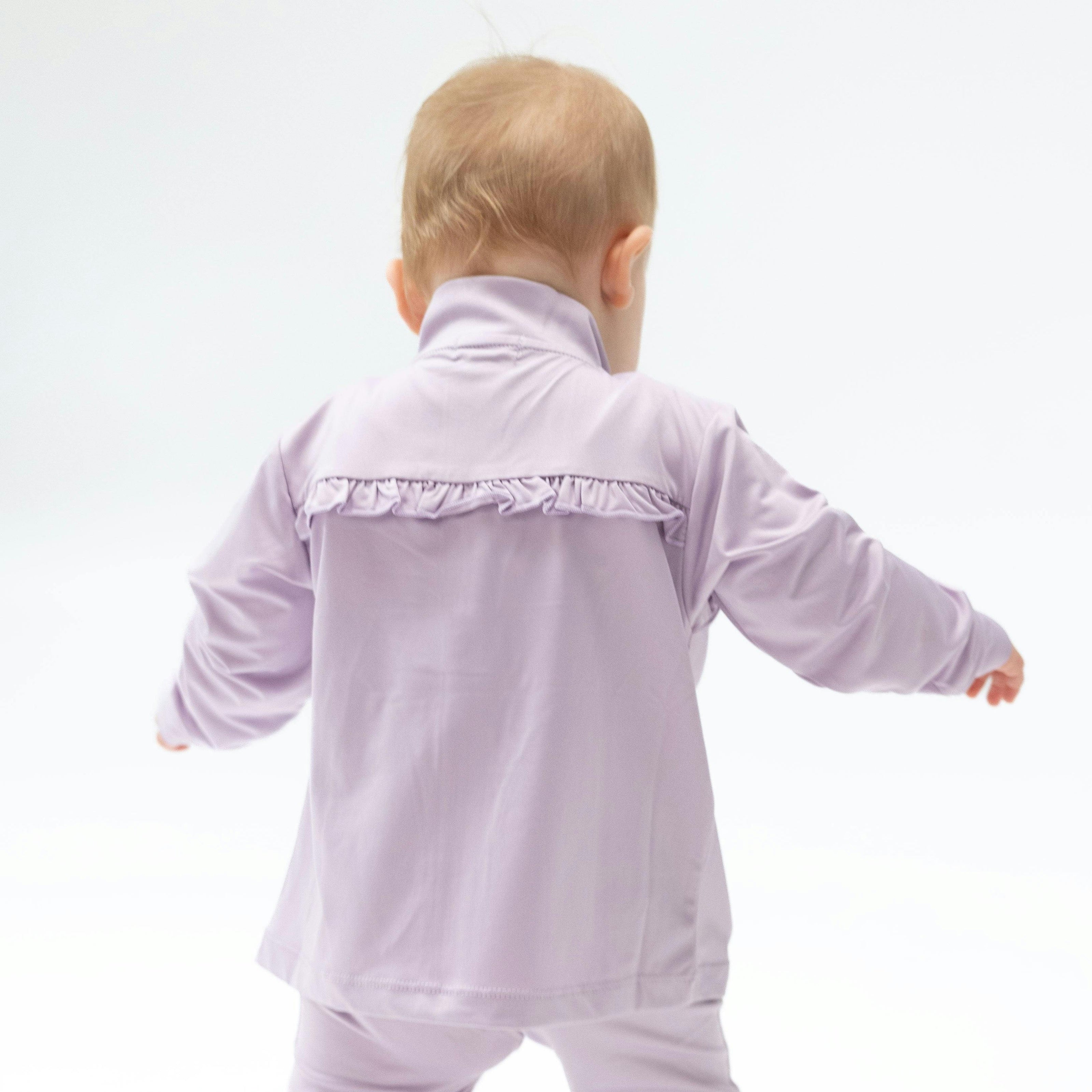Tiny Tumblers Activewear Lilac - Mock Neck Active Jacket