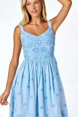 June Midi Dress Blue