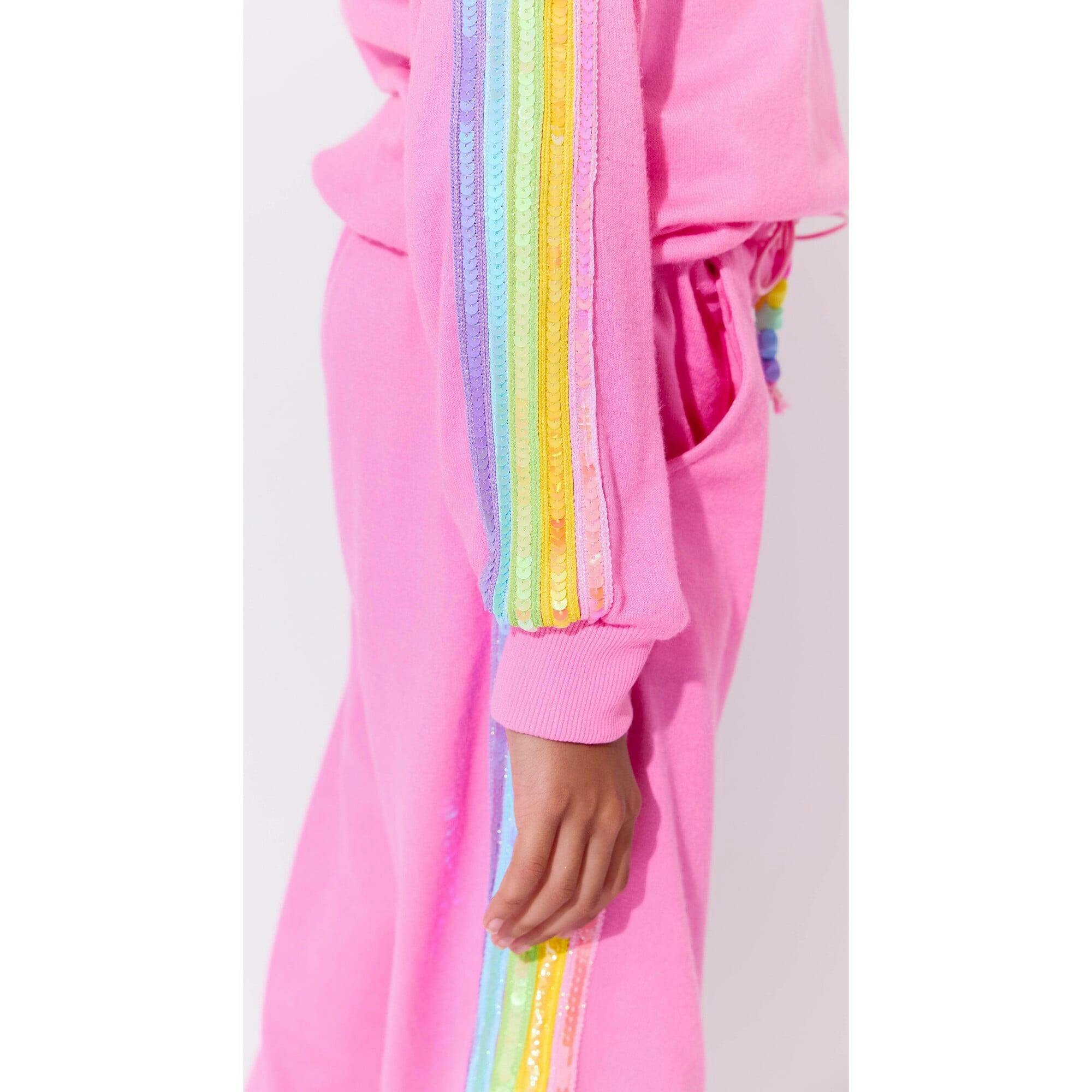 Pink Rainbow Sequin Set