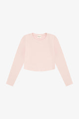 Tenly Rayon Rib Curved Hem L/S Top