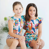 Alexa Ruffle Trikini - Paraiso Print