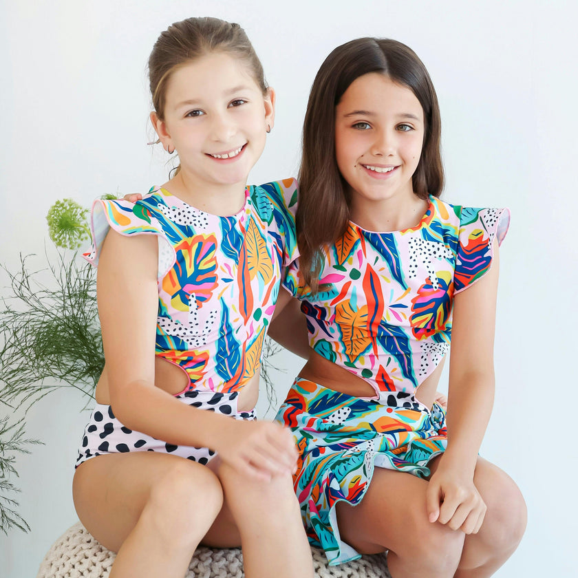Alexa Ruffle Trikini - Paraiso Print