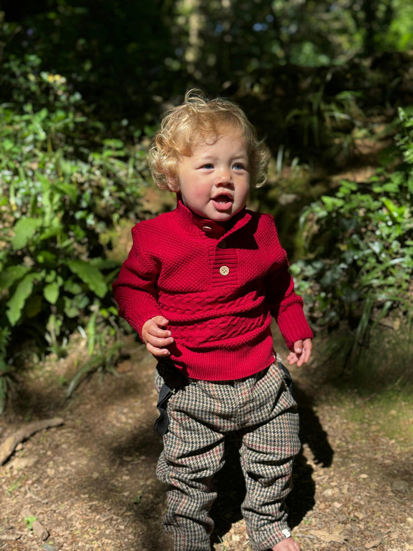CABLE Red Sweater