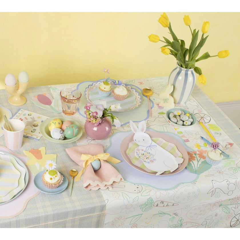 Wavy Round Paper Placemats