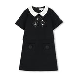 Black Bow Collar Dress