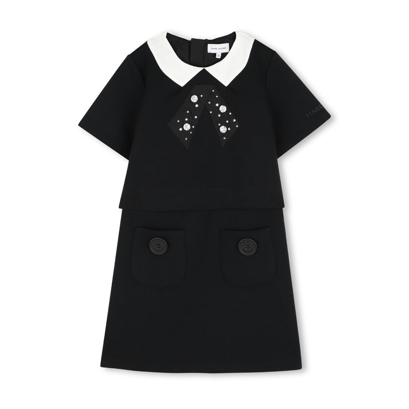 Black Bow Collar Dress