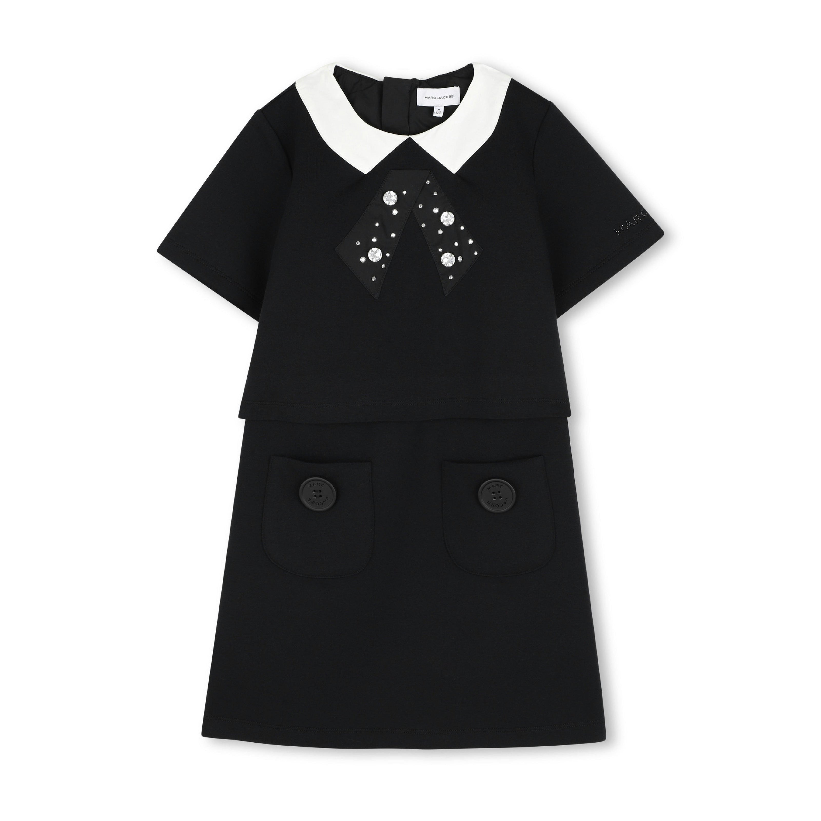 Black Bow Collar Dress