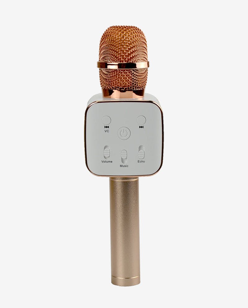 Sing-along PRO 3 Rose Gold Karaoke Microphone & Bluetooth Speaker