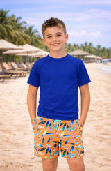 Carson Boys Blue Short Sleeve Rashguard