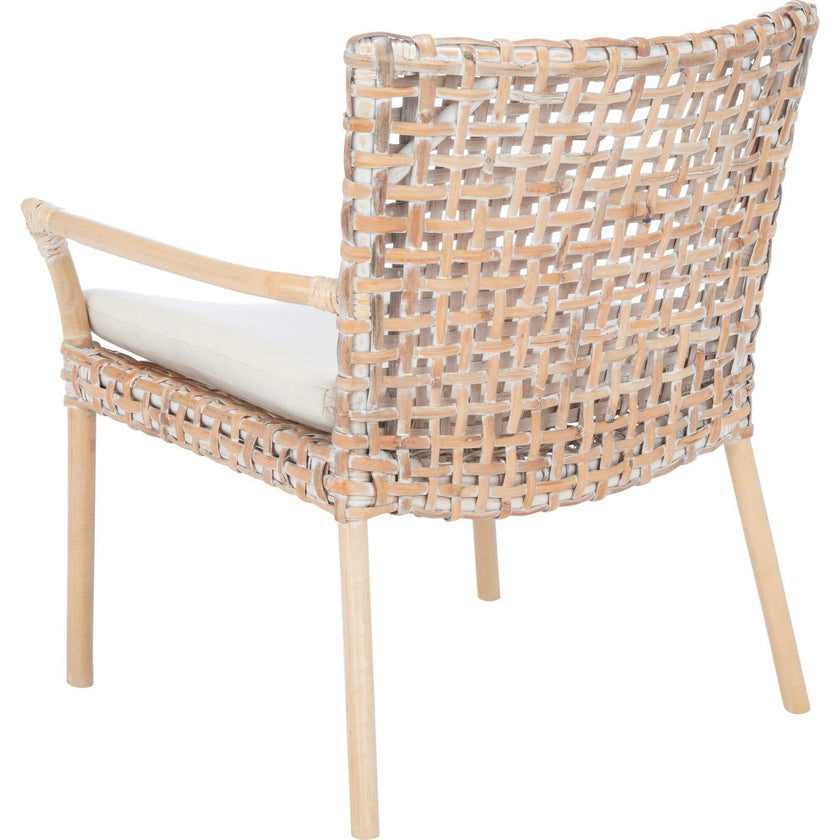 Collette Rattan Accent Chair with Cushion
