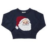 Boys Oliver Sweater - Navy Santa