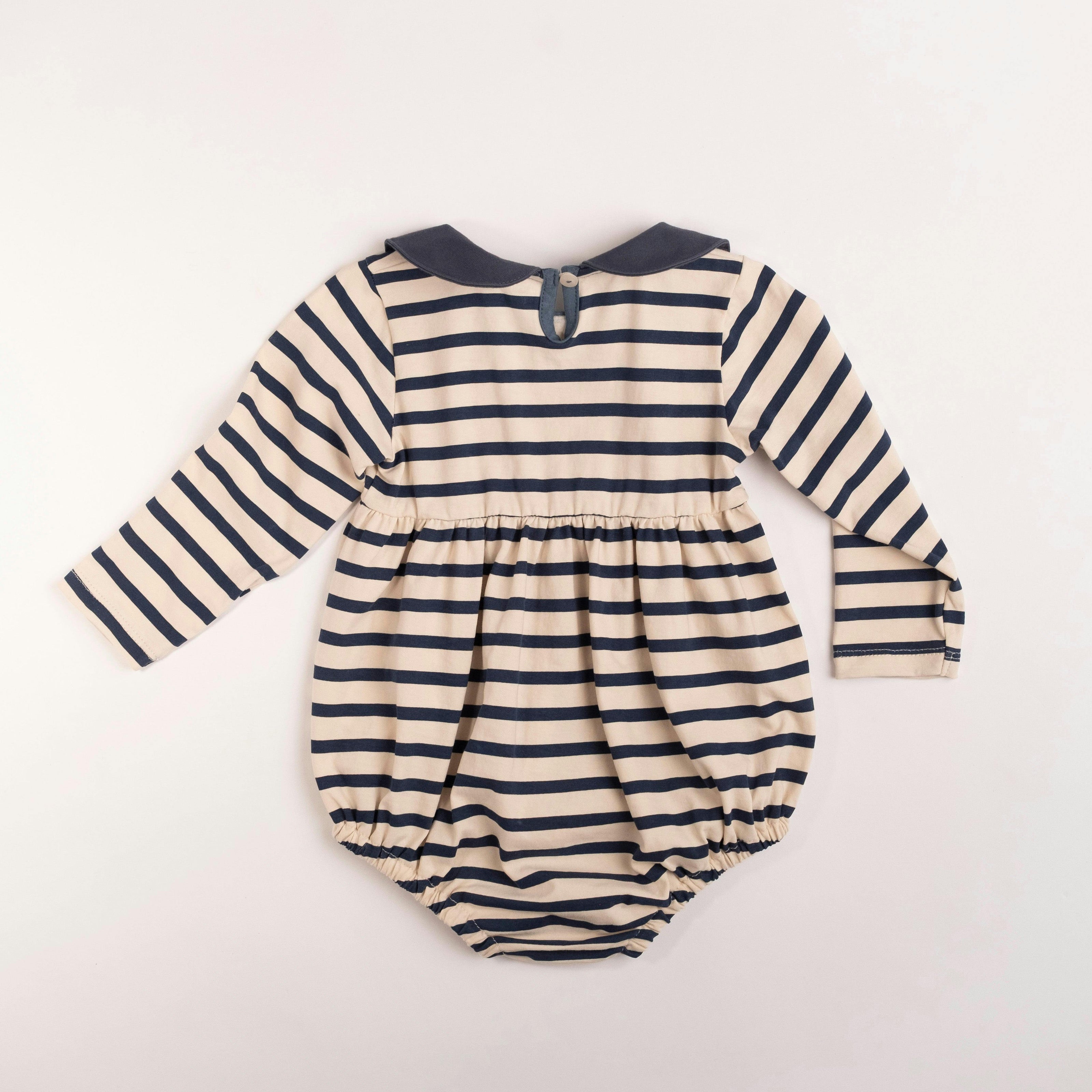 Marina Romper in Navy Stripe