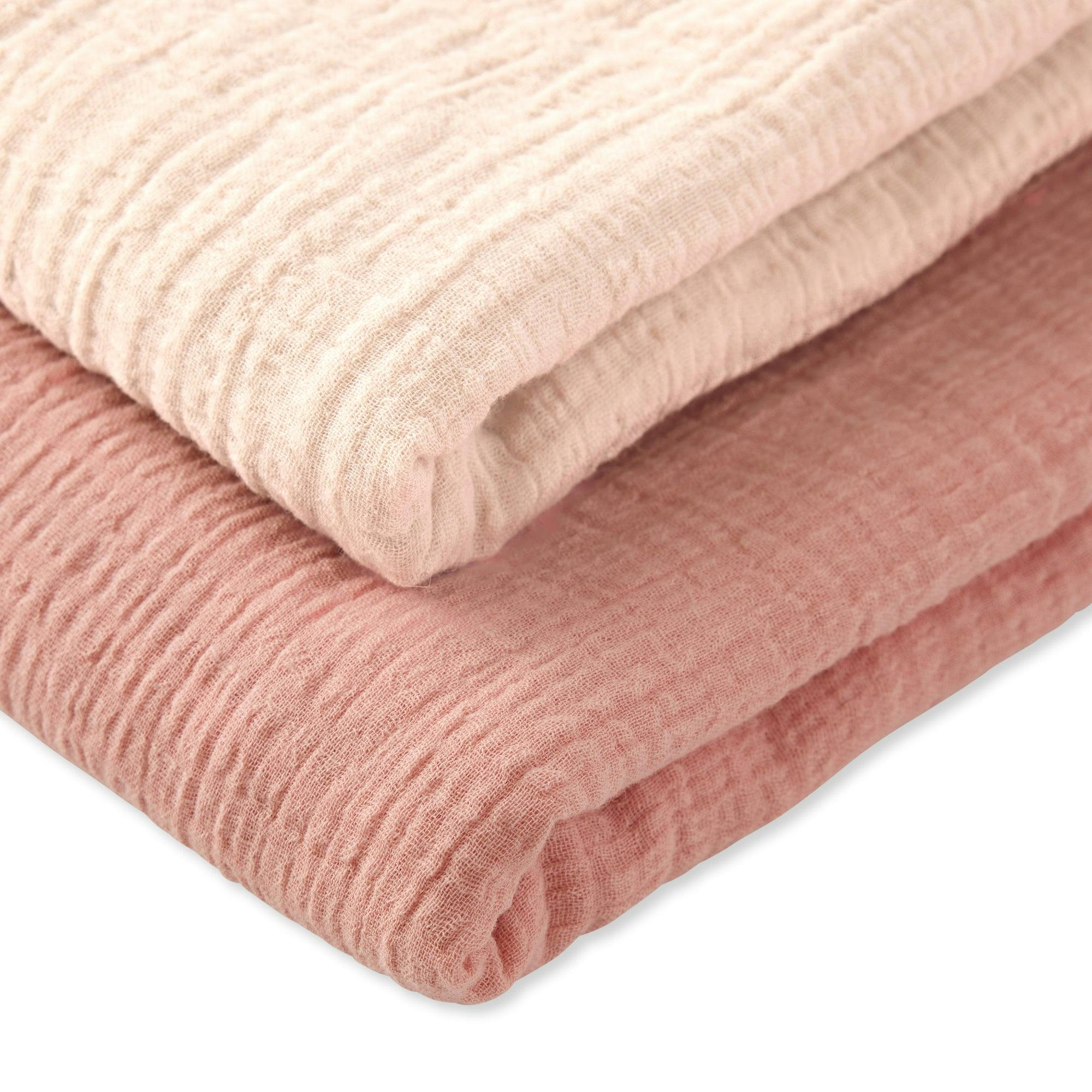 SWOON 2-Pack Crinkle Muslin Baby Swaddle Blanket