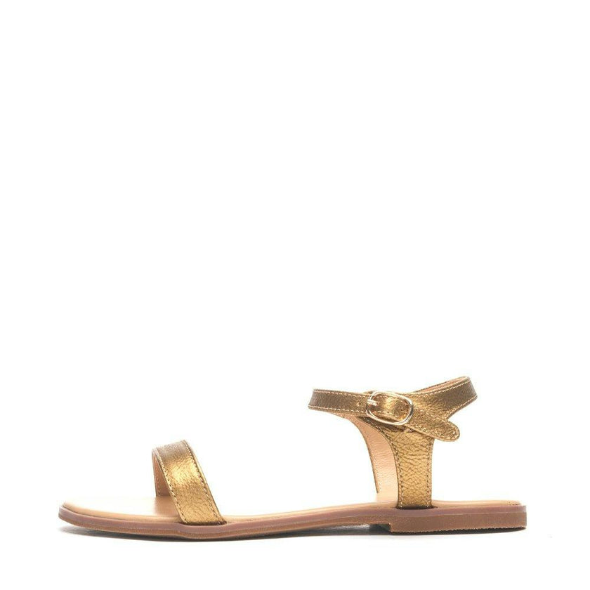 Ricky Slim Strip Leather Strap Sandals