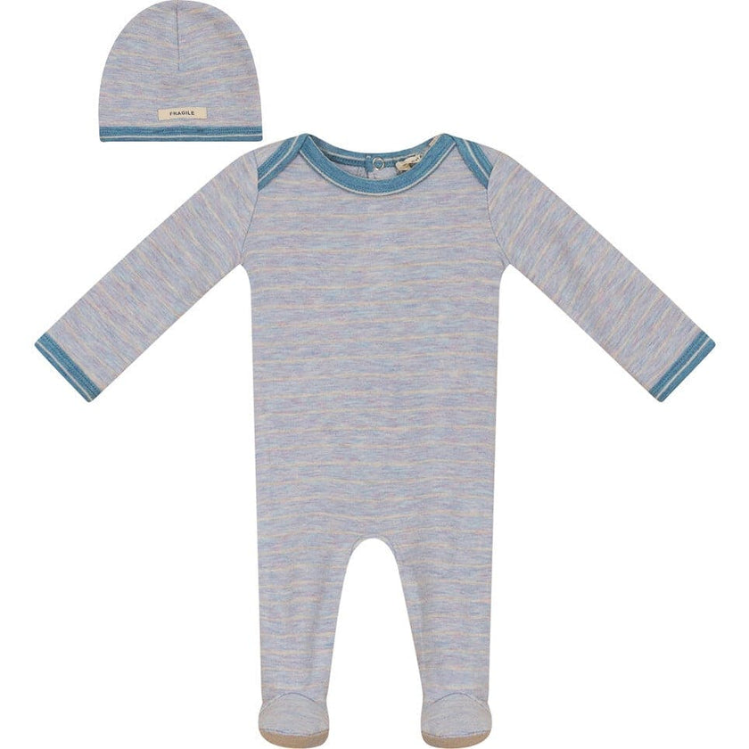 Knit Onesie with Hat Mauve