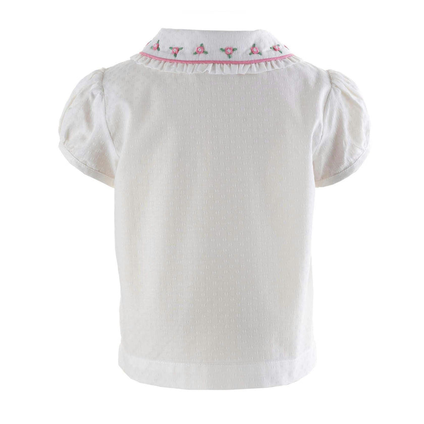 Rosebud Embroidered Blouse