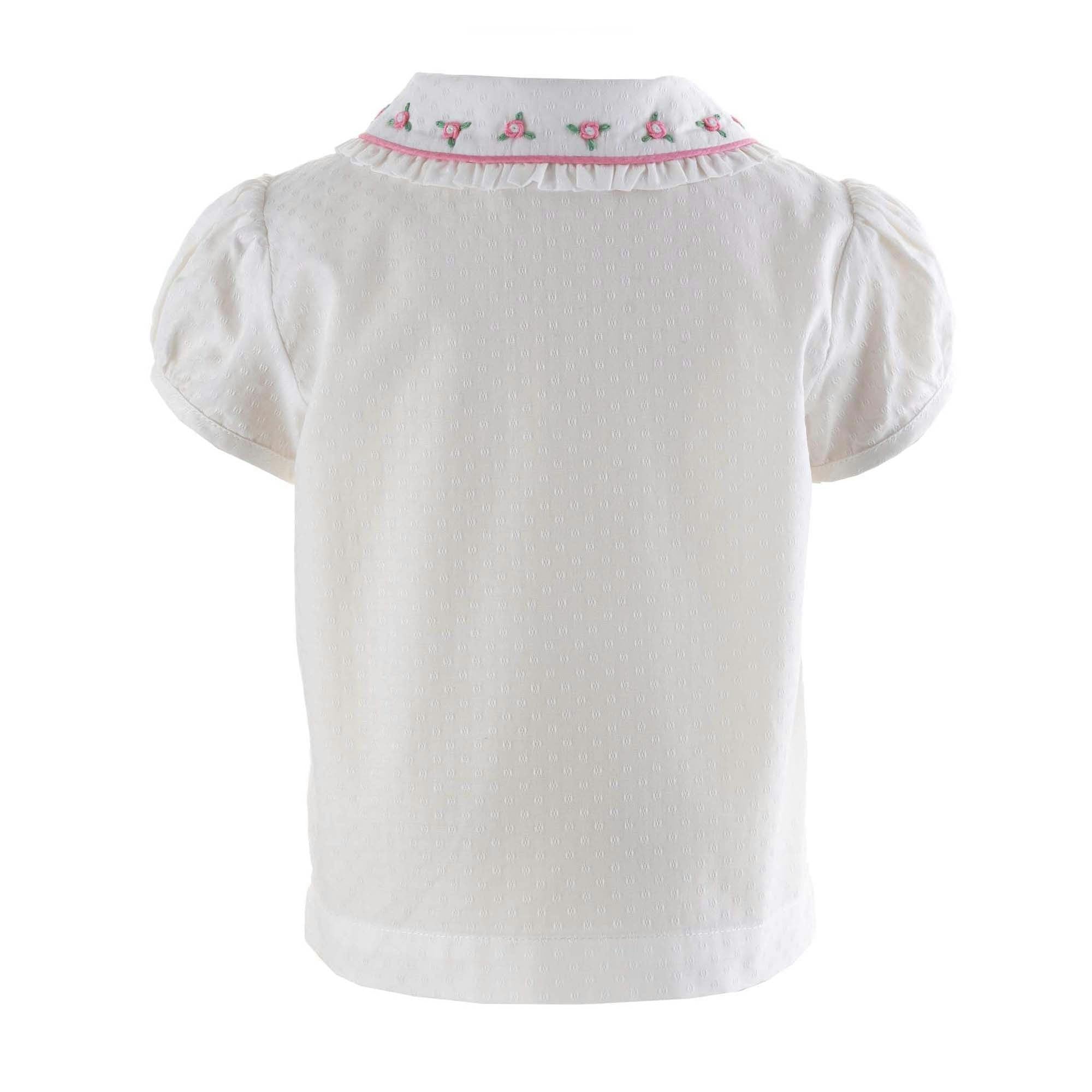Rosebud Embroidered Blouse