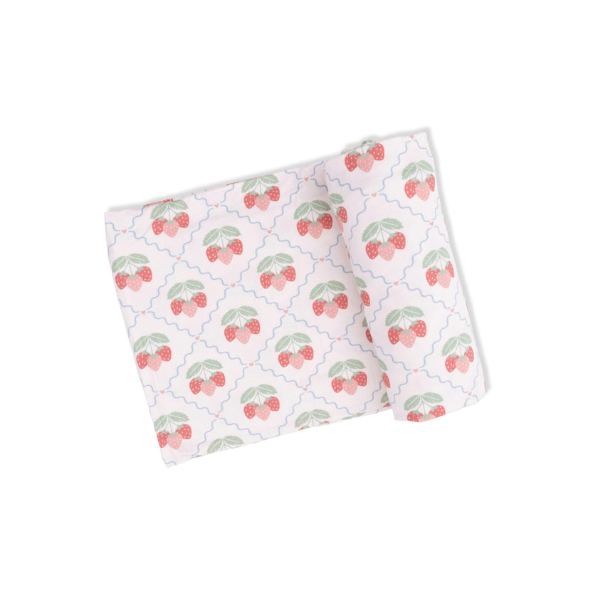 Sweet Strawberries - Swaddle Blanket