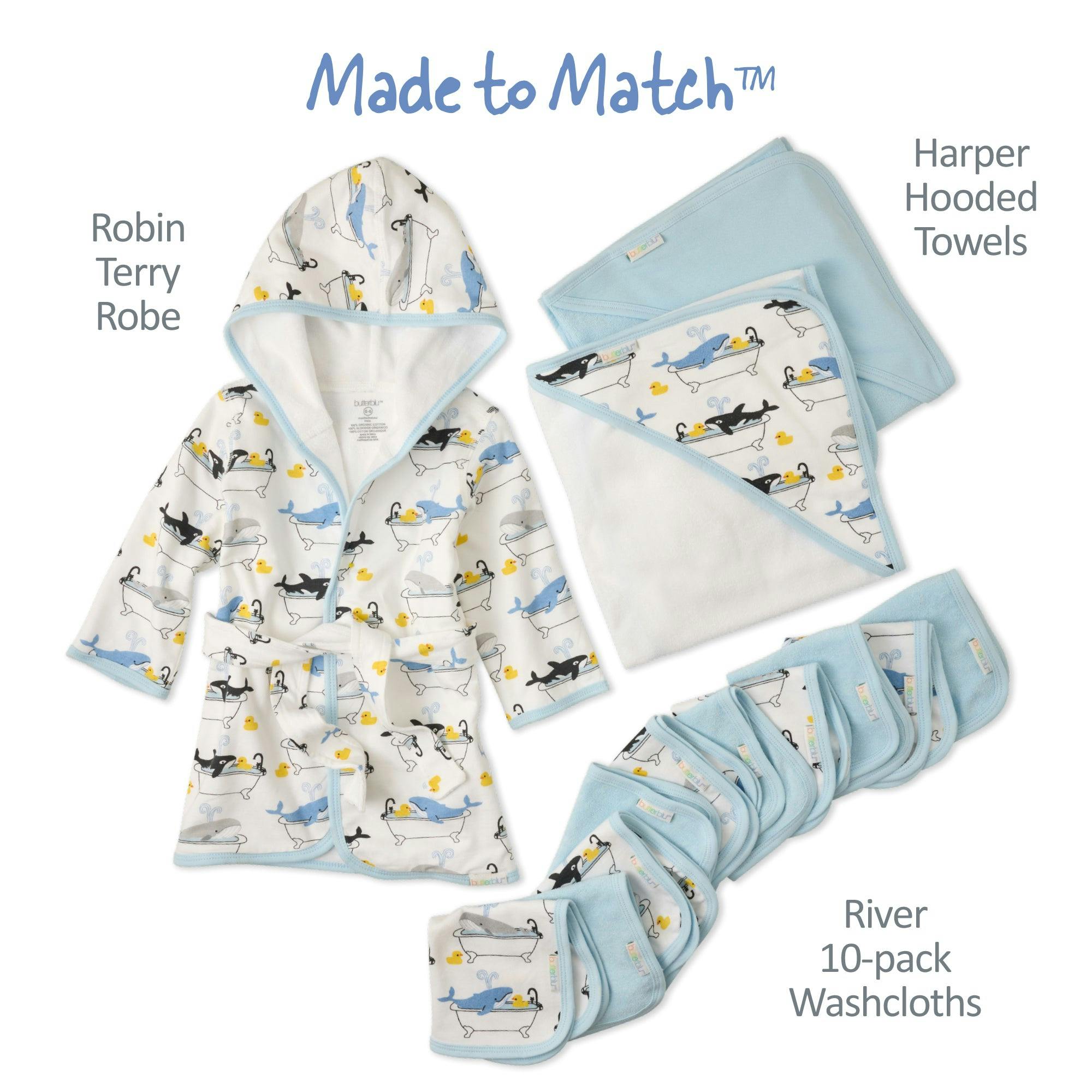 RIVER 10-Pack Baby Wash Cloths