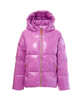 Women's Ultra Puff Coat in Hi-Gloss Pink Lavender