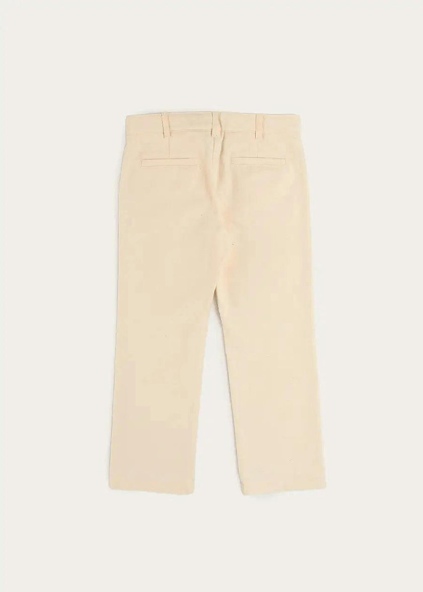 Plain Chino Trousers in Cream (4-10yrs)