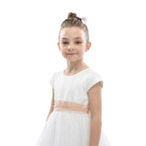 White Satin Ribbon Dress