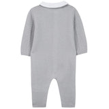 TARTINE ET CHOCOLAT Polar Knit Jumpsuit & Hat - Grey