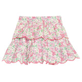 Two Tiered Skort - Pink Bloomsbury Blossoms