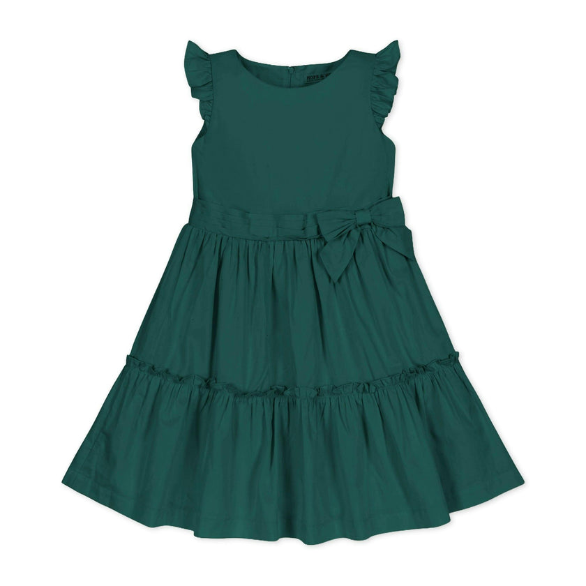 Organic Tiered Sateen Party Dress