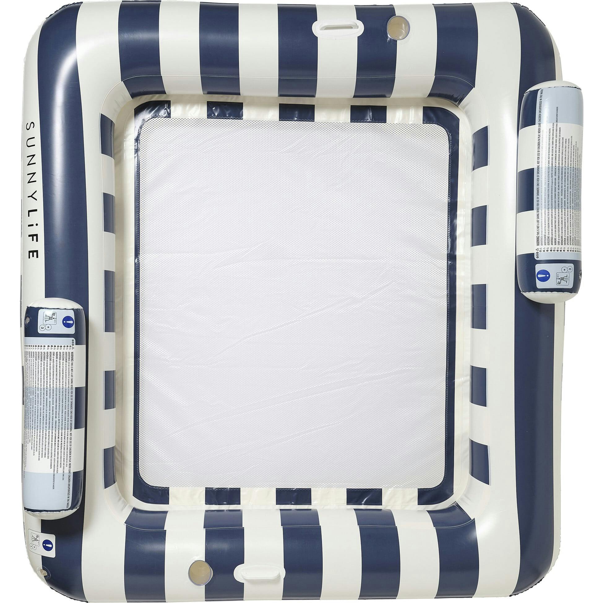 Luxe Twin Hammock Float: Le Weekend - Navy Stripe
