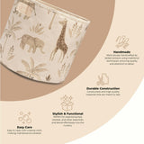Kendi Safari Canvas Storage Bin