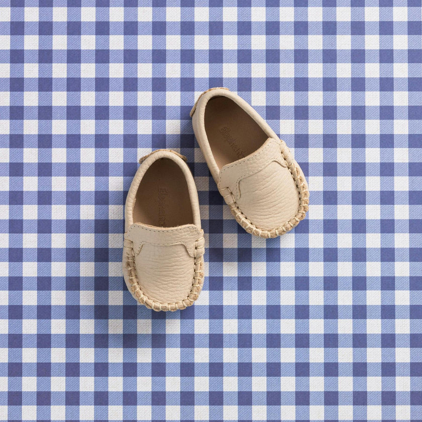 Moccasin Baby | Cream Leather