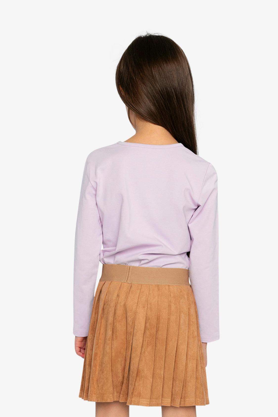 Long Sleeve Organic Cotton T-Shirt Lavender