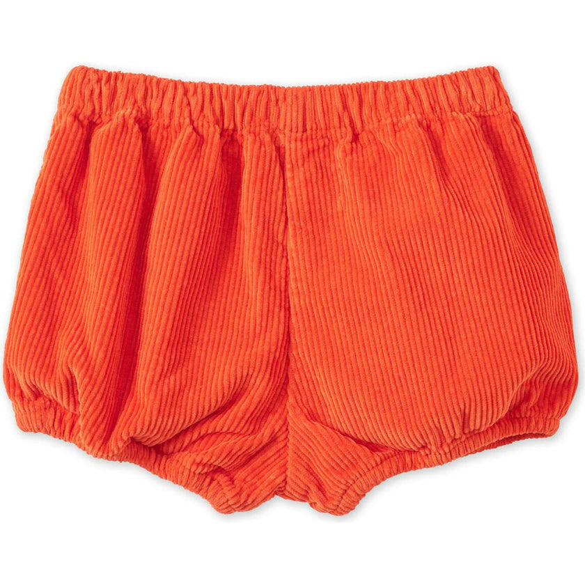 Organic Cotton Corduroy Bloomers, Dark Coral