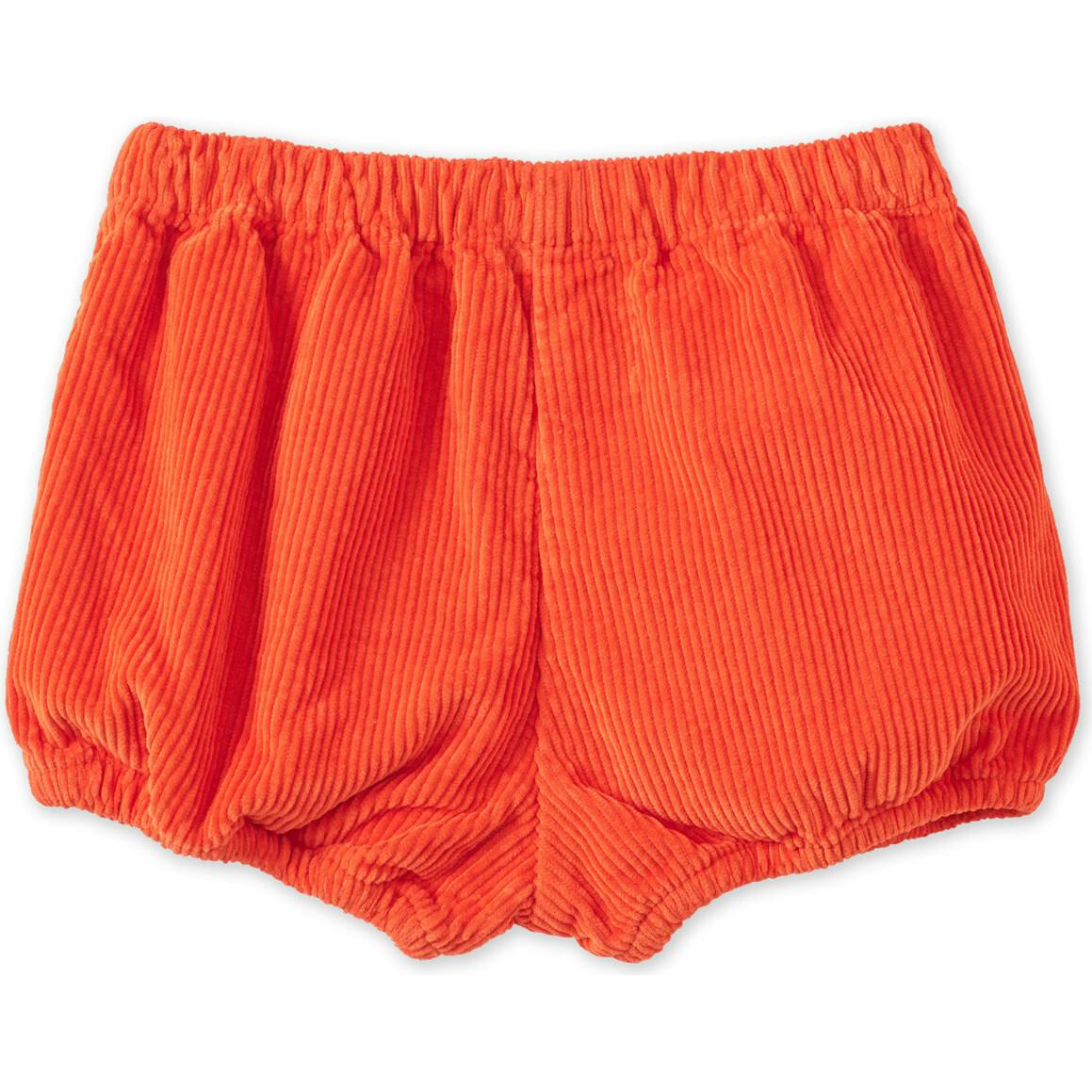 Organic Cotton Corduroy Bloomers, Dark Coral