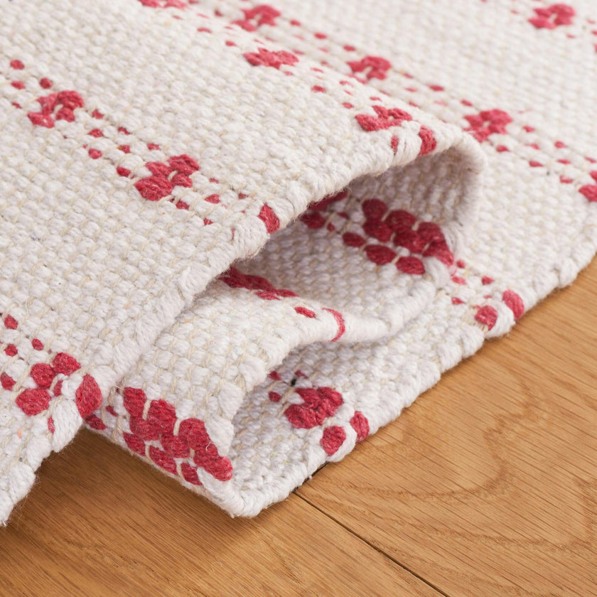 Montauk Dottie Rug, Red