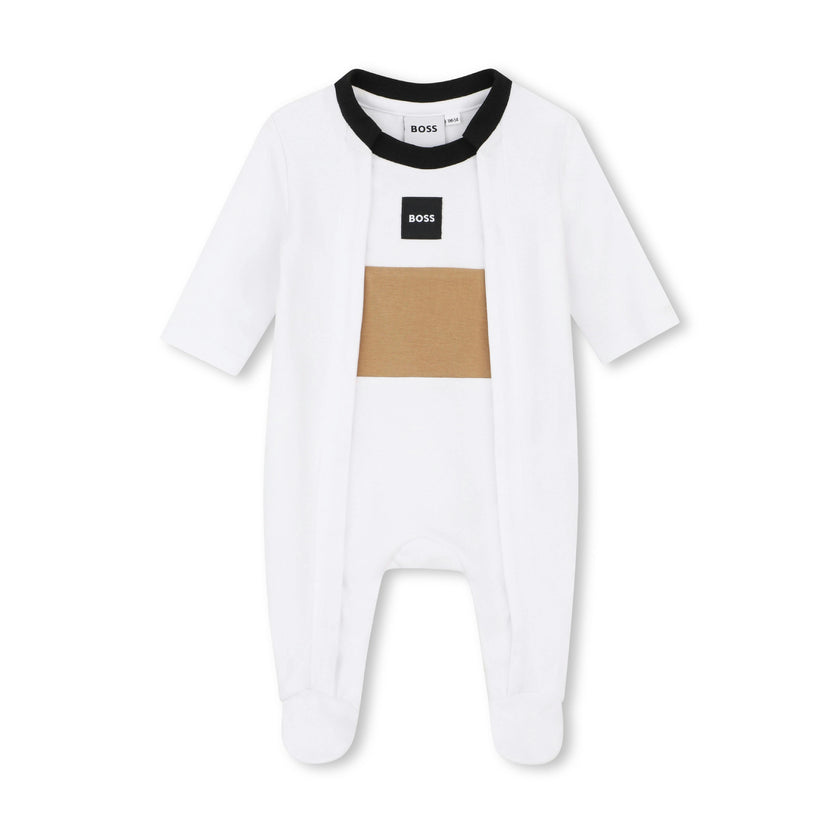 White Logo Baby Pyjama Set