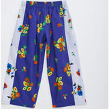 BLOSSOM PATCHWORK PANTS BLUE