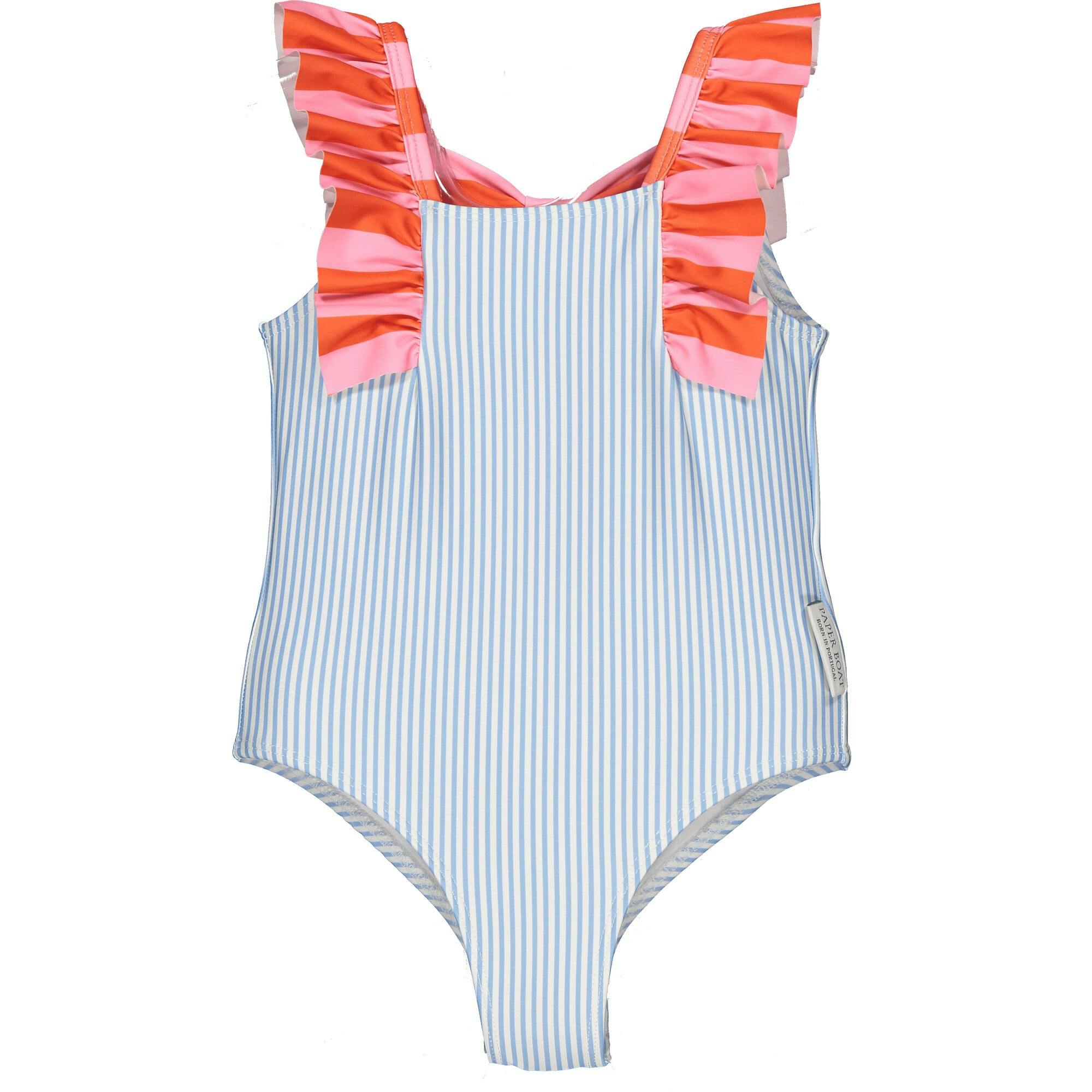 Combo Stripes Swimsuit, Stripes
