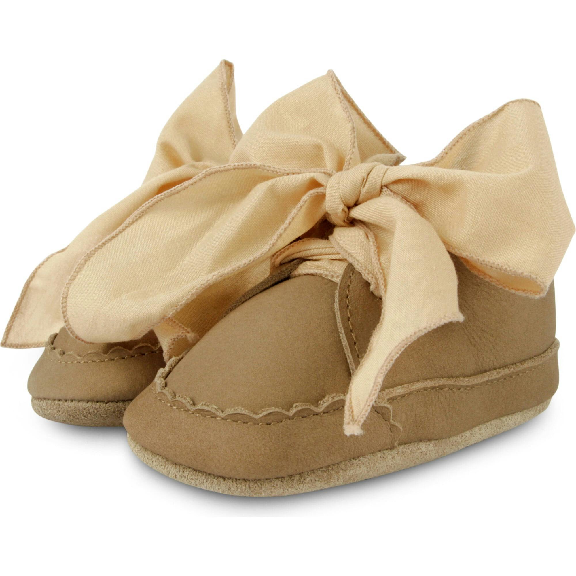 Lonny Chiffon Bow Small Wavy Edge Nubuck Shoes