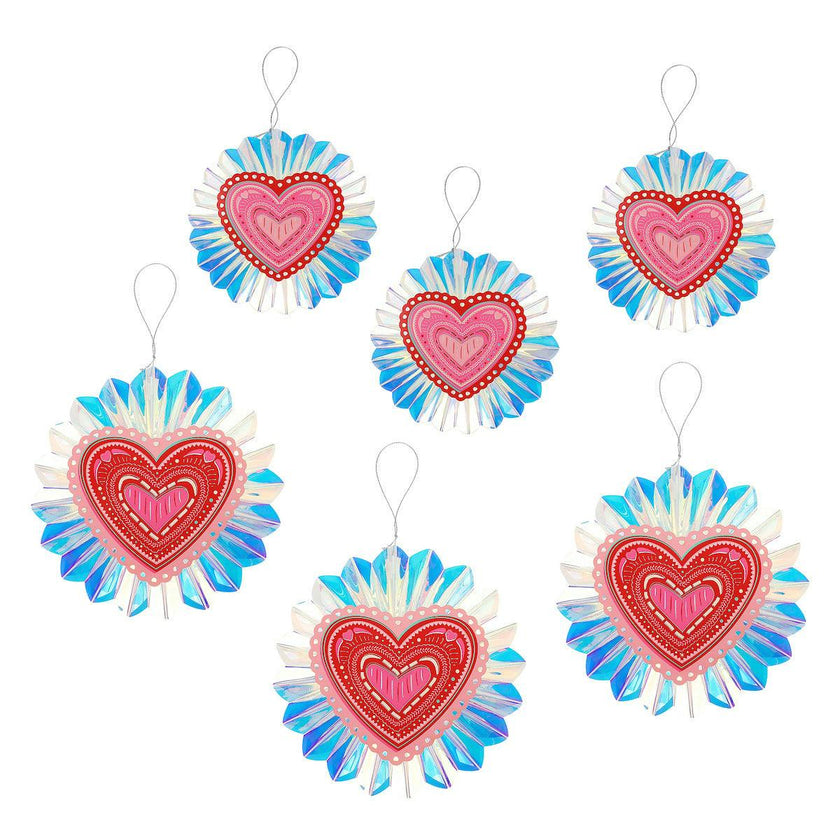 Decorative Hearts Pack -  Table & Hanging Decor (set of 6)