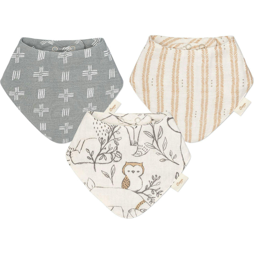 3pc. Muslin Bib Set