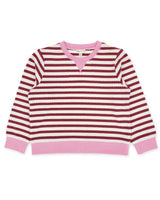 Scout Stripe Top - Mystic Maroon Thermal